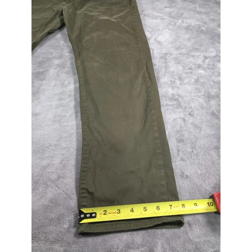 Polo Ralph Lauren Men Varick Slim Straight Sateen Pants Sz 42Bx34 Olive Sage C10